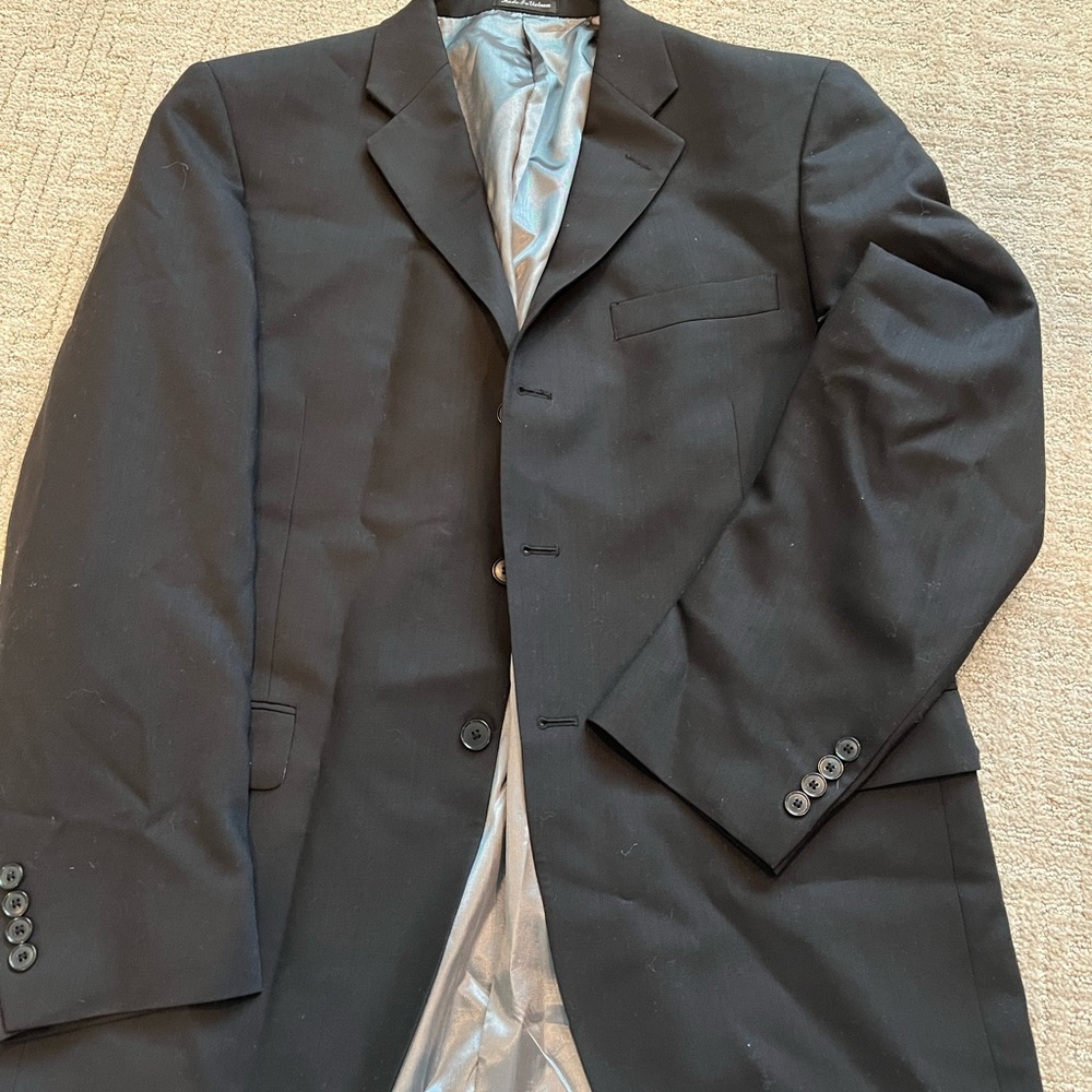 2 piece black men’s suit